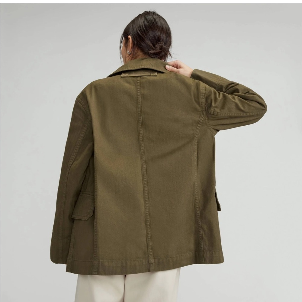 Everlane The Organic Cotton Herringbone Jacket Beech NWT - Picture 14 of 14